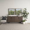 Twyla Short Cream Glazed Floor Vase, by Mercana, 12.8" length x 12.6" width x 11.81" height thumbnail 2