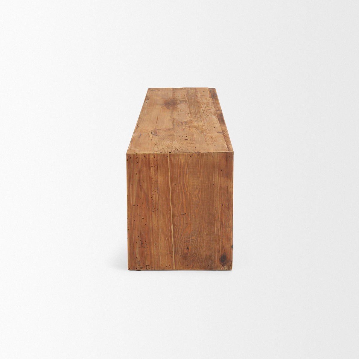 Tahira Rectangular Recycled Wooden Bench, Benche by Mercana, 68.9" length x 15" width x 16.9" height View 5