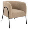 Jacobsen Tan Shearling Barrel Chair, Accent Chair by Uttermost, 28" width x 29" height x 27" depth thumbnail 4