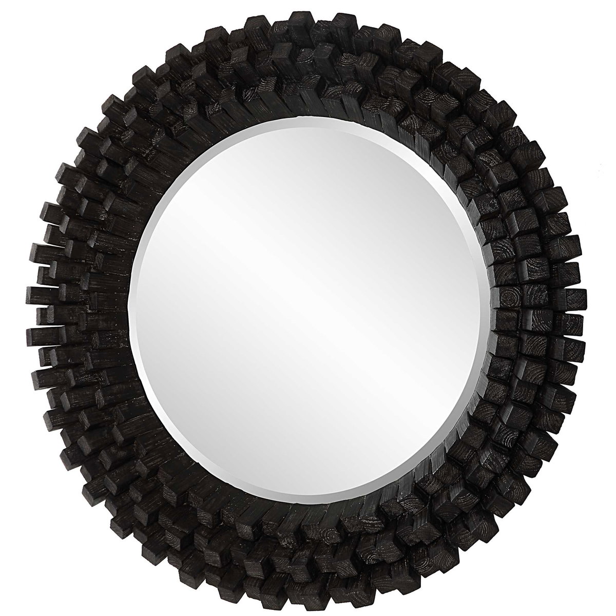 Circle Of Piers Round Mirror, by Uttermost, 3'6.12" width x 3'6.12" height x 3.75" depth View 5