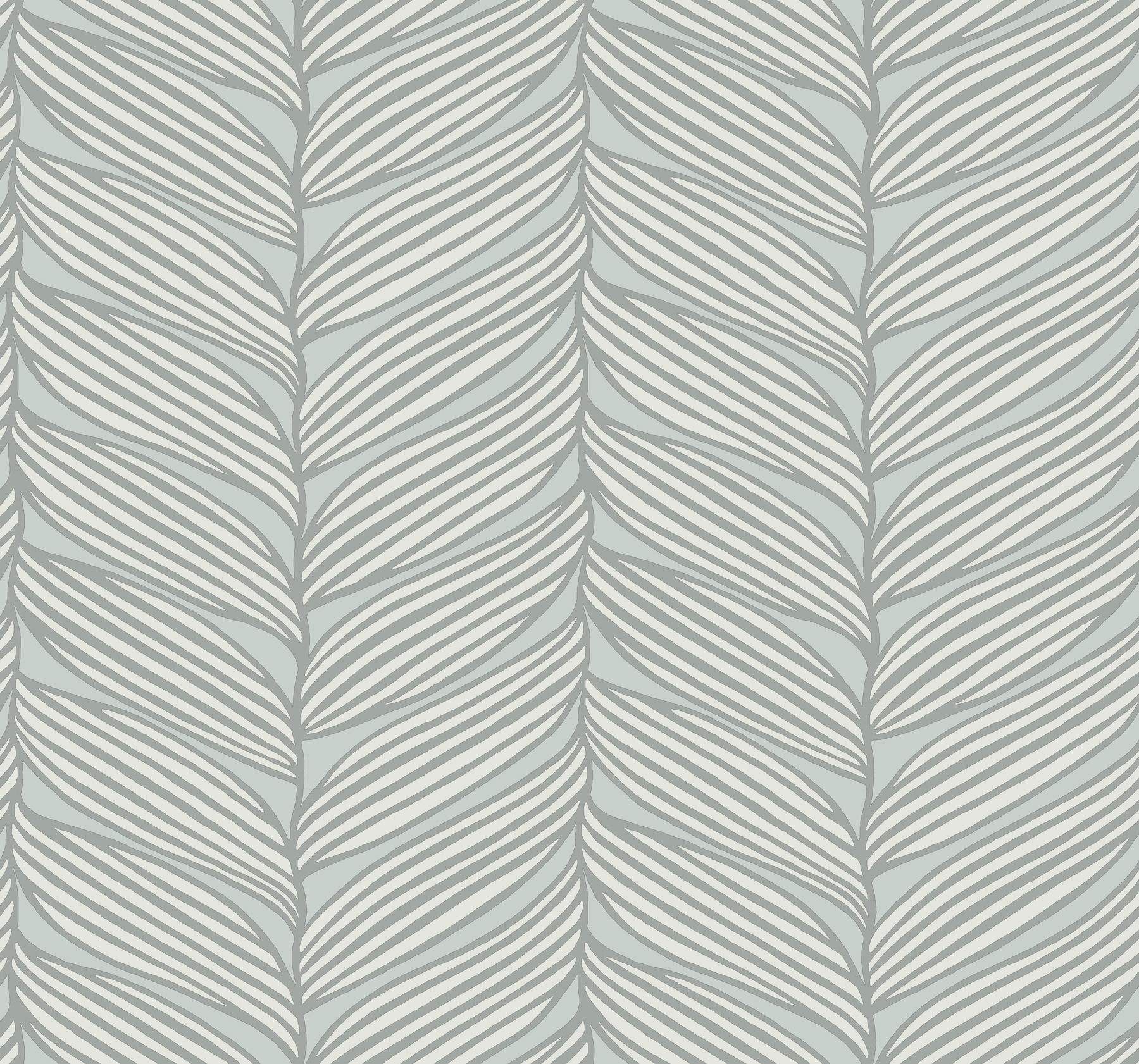 Luminous Leaves Spa & Silver Wallpaper large image 