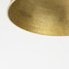 Capsa 17x29 Antique Gold and Silver Toned Metal Dome Pendant Light, by Mercana, 17" length x 17" width x 29" height thumbnail 11