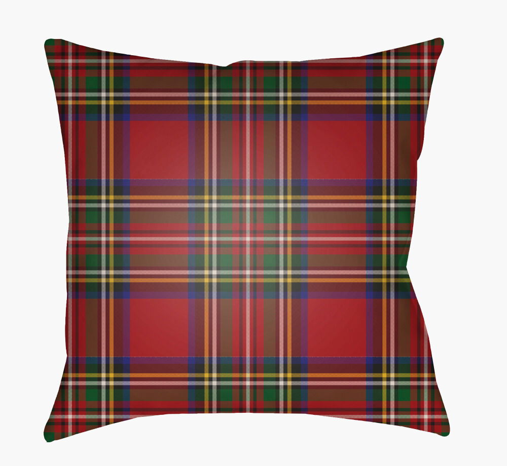 Tartan II Accent Pillow, Decorative Pillow by Surya, 18" length x 18" width