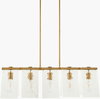 Vitracis Chandelier, by Surya, 38" length x 10" width x 13" height thumbnail