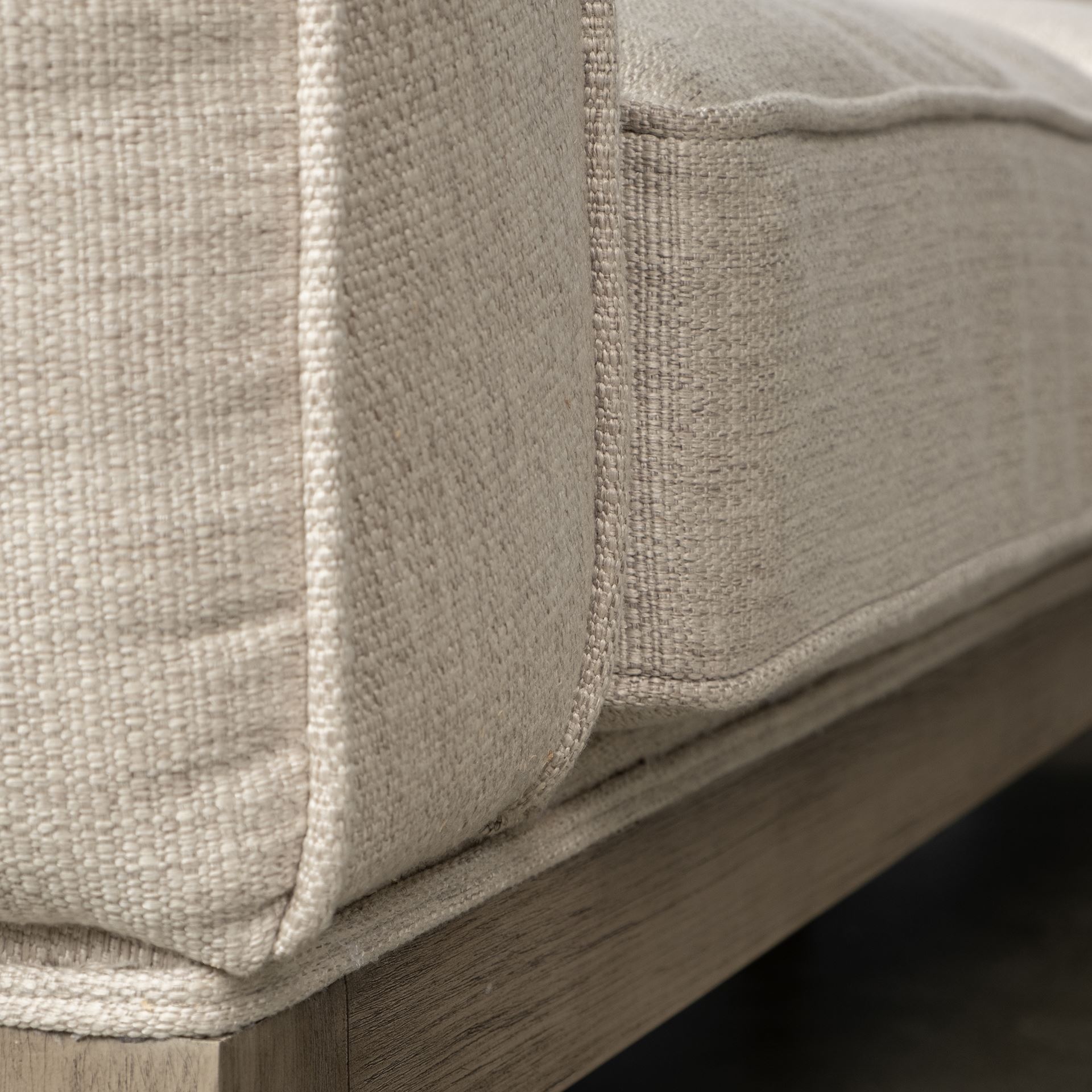 Denali III Beige Upholstered Wooden Frame Sectional, Sectional Sofa by Mercana, 121" length x 86" width x 30.25" height View 8