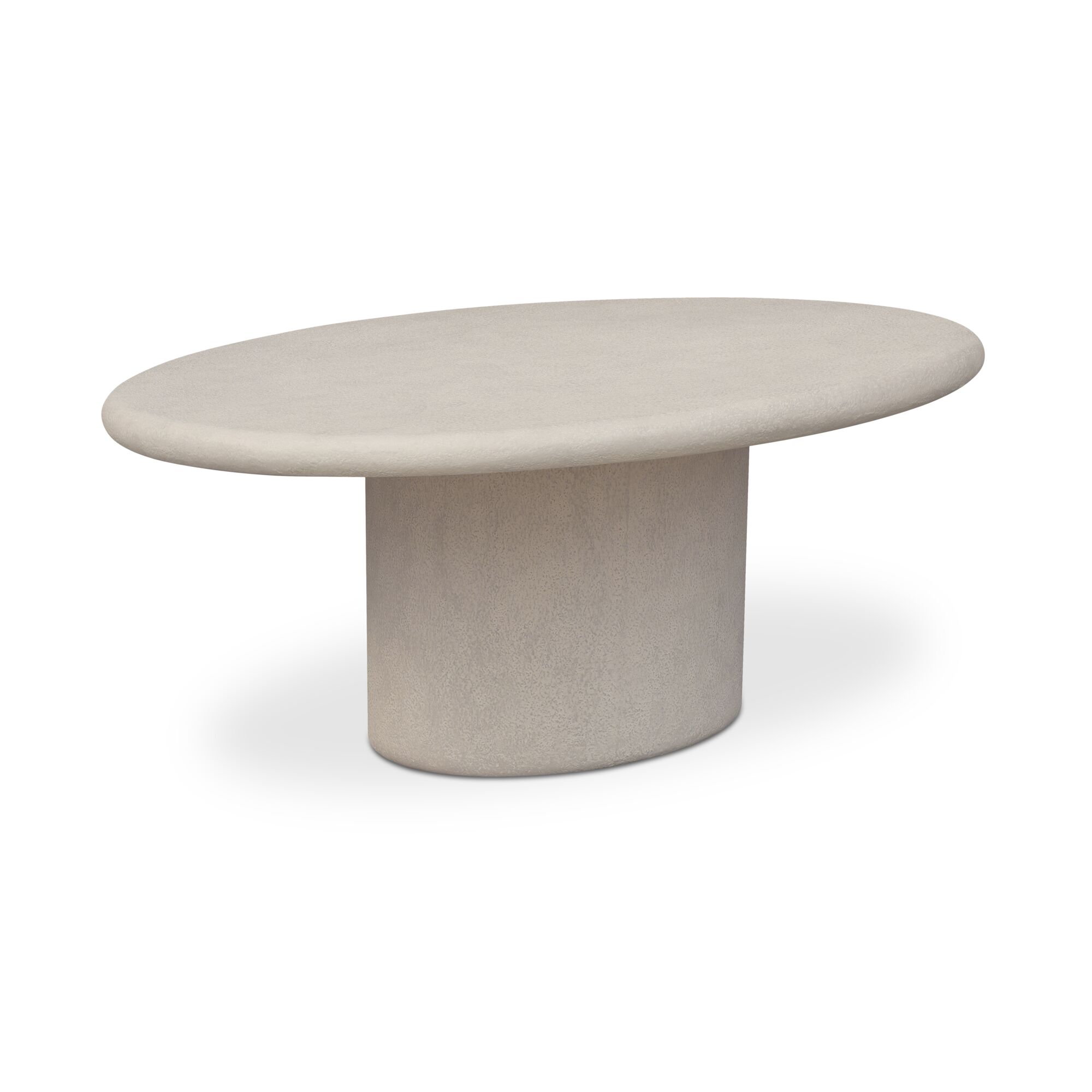Frida Outdoor Dining Table Cream, Outdoor Table by Moe's Home, 6'6" width x 2'6" height x 4' depth View 2