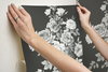 Magnolia Home Tea Rose Black & White Peel & Stick Wallpaper, by York Wall, 20' length x 1'8.5" width x 0.02" depth thumbnail 7