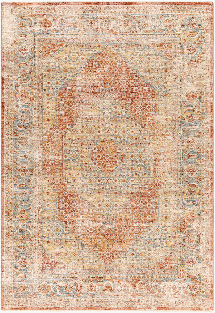 Aspendos Machine Woven Rug, by Surya, 7'4.58" length x 4'11.84" width