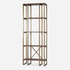 Karishma Antique Gold Etagere, Shelving & Bookcase by Uttermost, 32" width x 89" height x 14" depth thumbnail 1