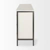 Savannah White Fir Veneer with Gray Metal 6-Drawer Sideboard, Sideboards & Buffet by Mercana, 62.6" length x 15.75" width x 31.5" height thumbnail 5