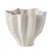 Daria Textured White Sculptural Ceramic Bowl thumbnail 0