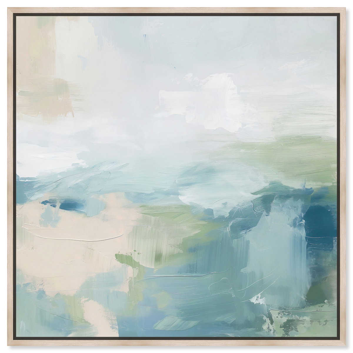 Turquoise Echoes I (Diamond Dust), Art by Oliver Gal,  40x40 View 1