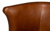 Spencer Distilled Leather Swivel Chair, Seating by Sarreid, 29" length x 33.5" width x 32" height thumbnail 4