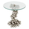 Sphere Table-Nickel, Side & End Table by Global Views, 20" width x 21.5" height x 20" depth thumbnail 1