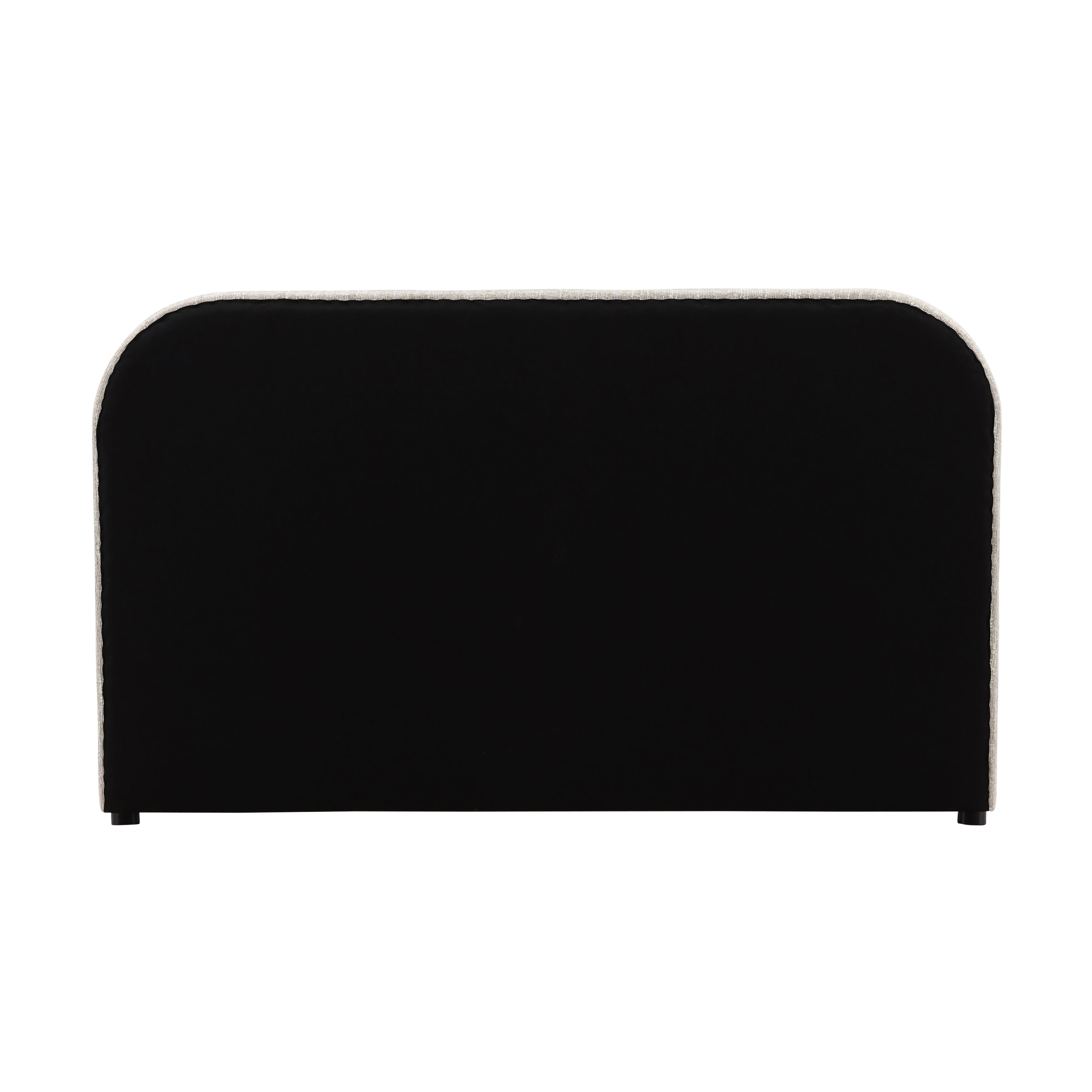 Agi Bed Queen Beige, by Dovetail, 73" width x 43.5" height x 88" depth View 5