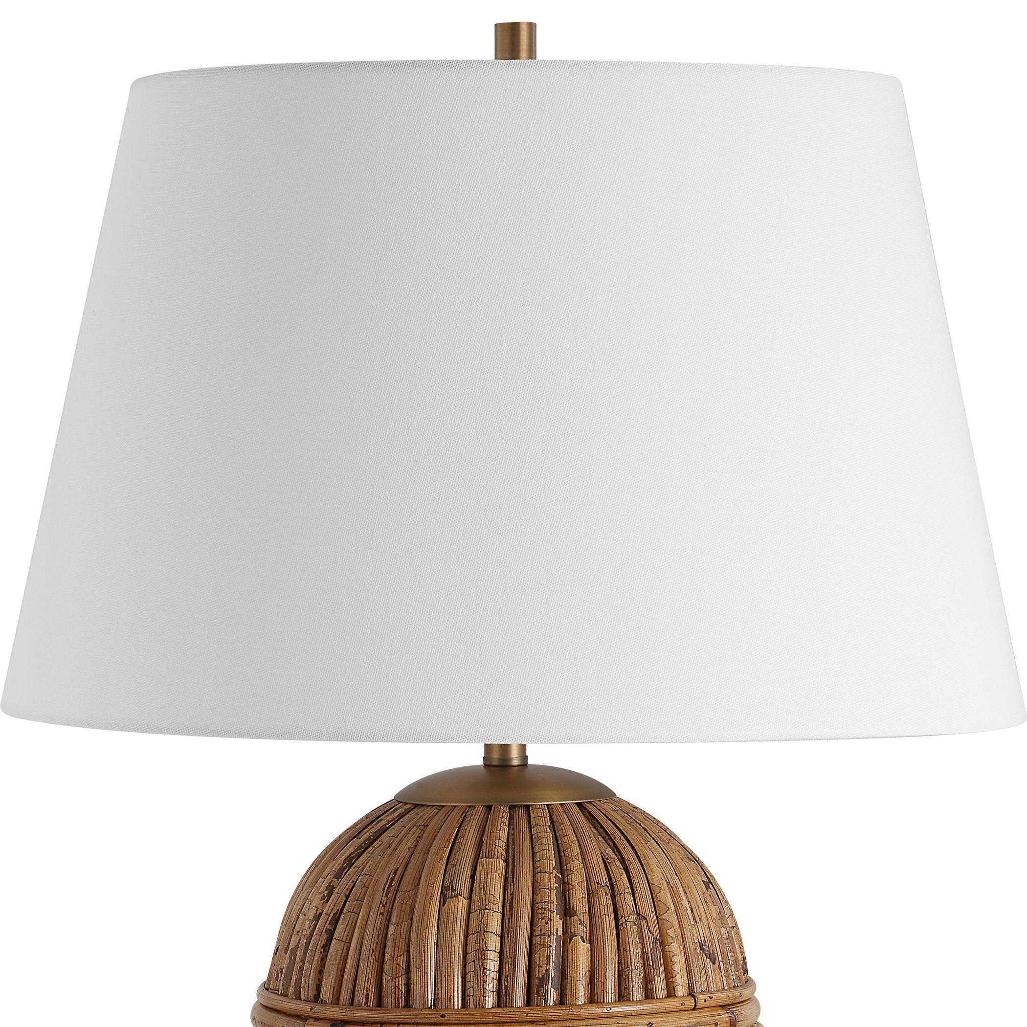 Reed Honey Rattan Table Lamp large image 