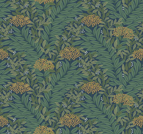 Highgrove Navy Wallpaper