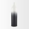 Townley Tall White with Black Ombre Metal Vase thumbnail 3