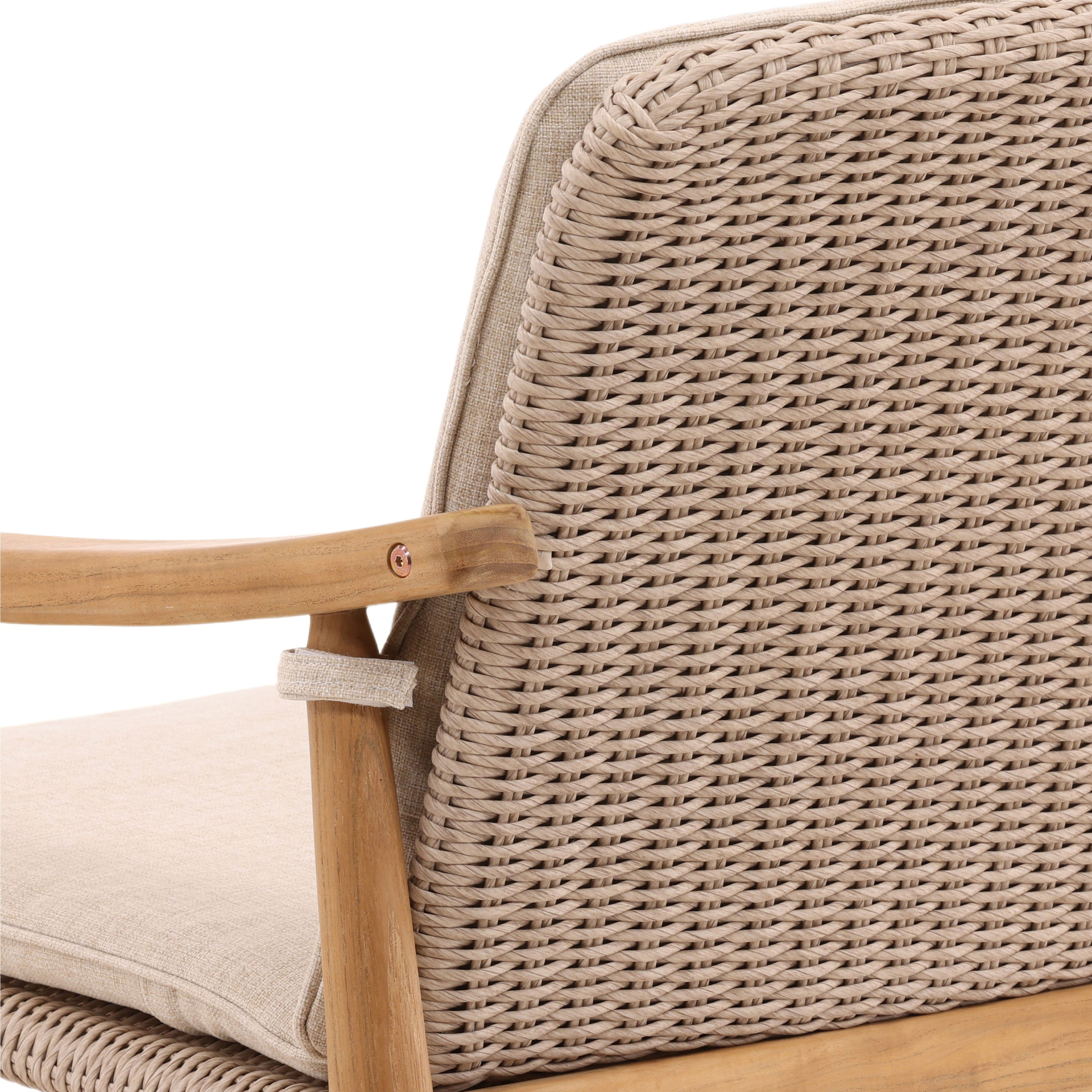 Wembley Outdoor Dining Chair Set of 2 Beige large image 