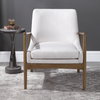 Bev White Accent Chair, Furniture by Uttermost, 27" width x 31.5" height x 31" depth thumbnail 2