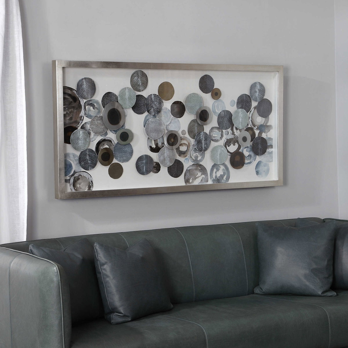 Kella Modern Shadow Box, by Uttermost, 4'10.5" width x 2'4.5" height x 2.2" depth View 7