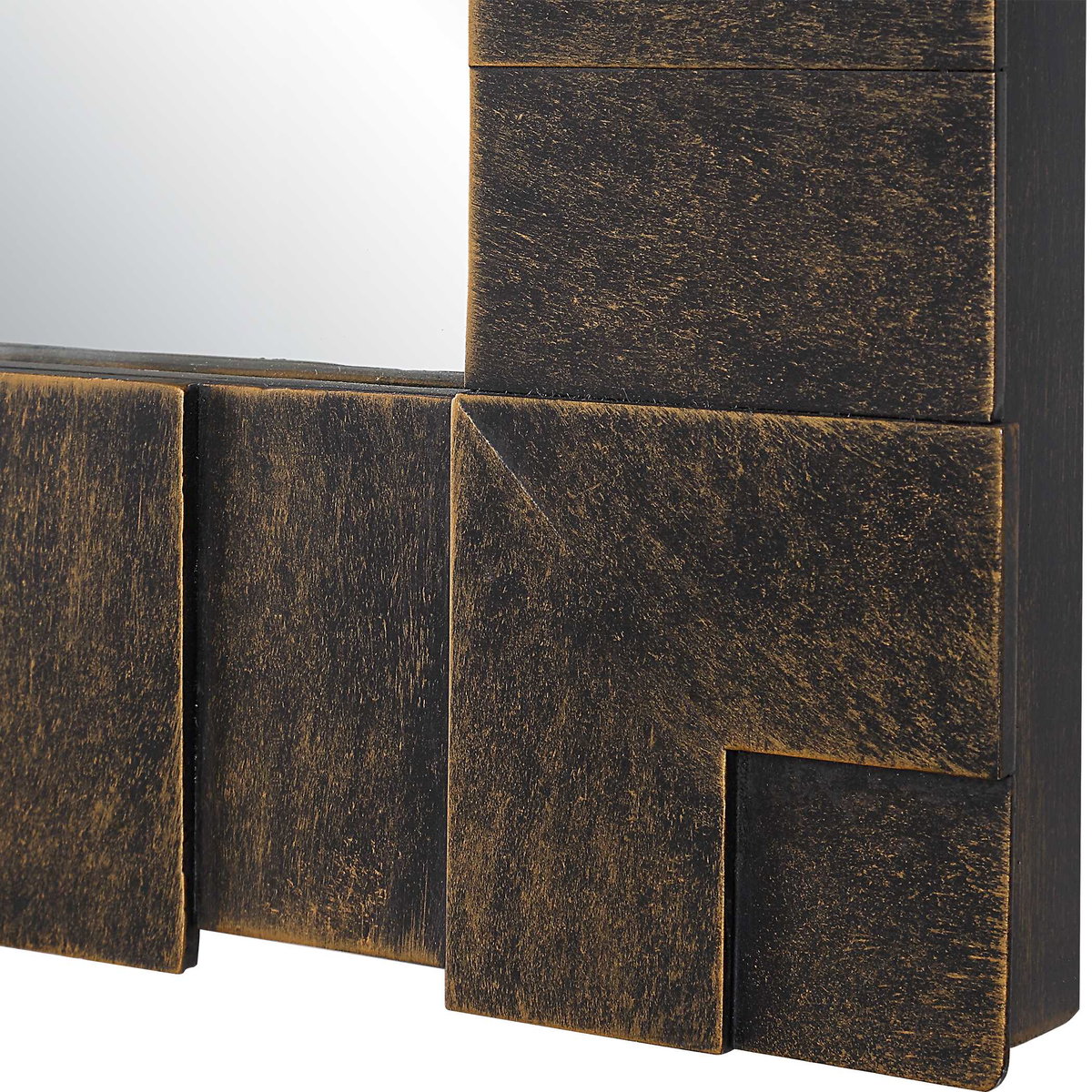 Bustelo Dark Bronze Mirror, by Uttermost, 29.5" width x 45.25" height x 1.12" depth View 6