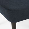 Niles 23.5L x 24.0W x 32.0H Navy Fabric Seat with Dark Brown Wooden Legs Wingback Dining Chair thumbnail 7