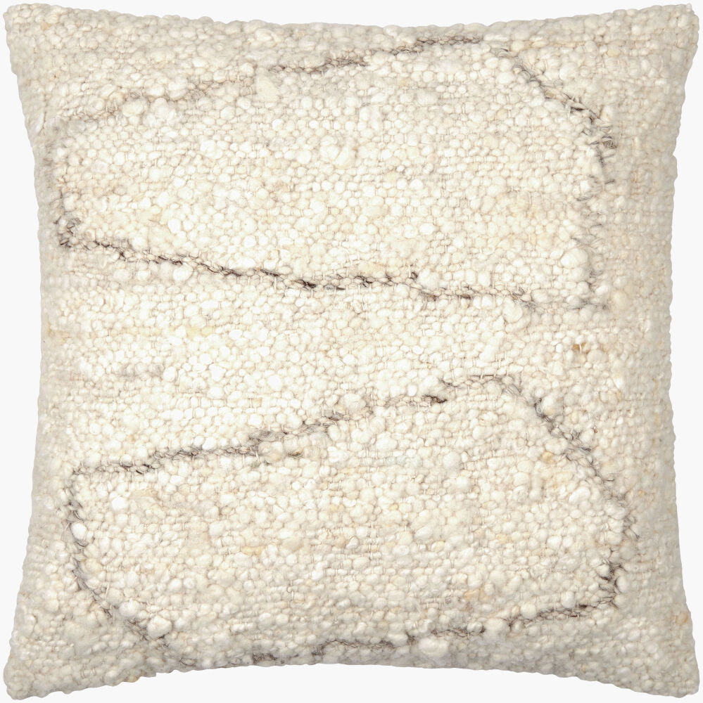 Jagged Accent Pillow, Decorative Pillow by Surya, 18" length x 18" width