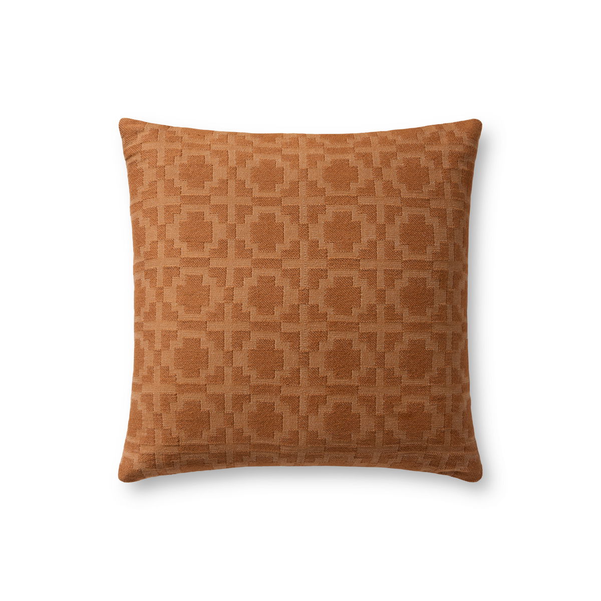 Loloi Rust Pillow, Decorative Pillow, 18" length x 18" width View 1