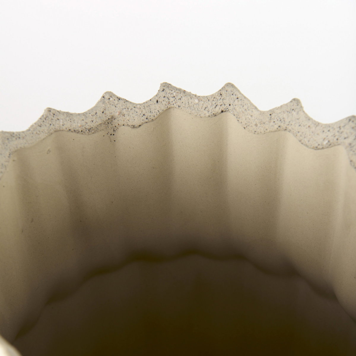 Cardon 23.0H Cream Ceramic Vase, by Mercana, 6.69" length x 6.69" width x 23.03" height View 9