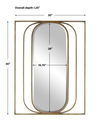 Replicate Contemporary Oval Mirror, by Uttermost, 30" width x 40" height x 1.25" depth thumbnail 3