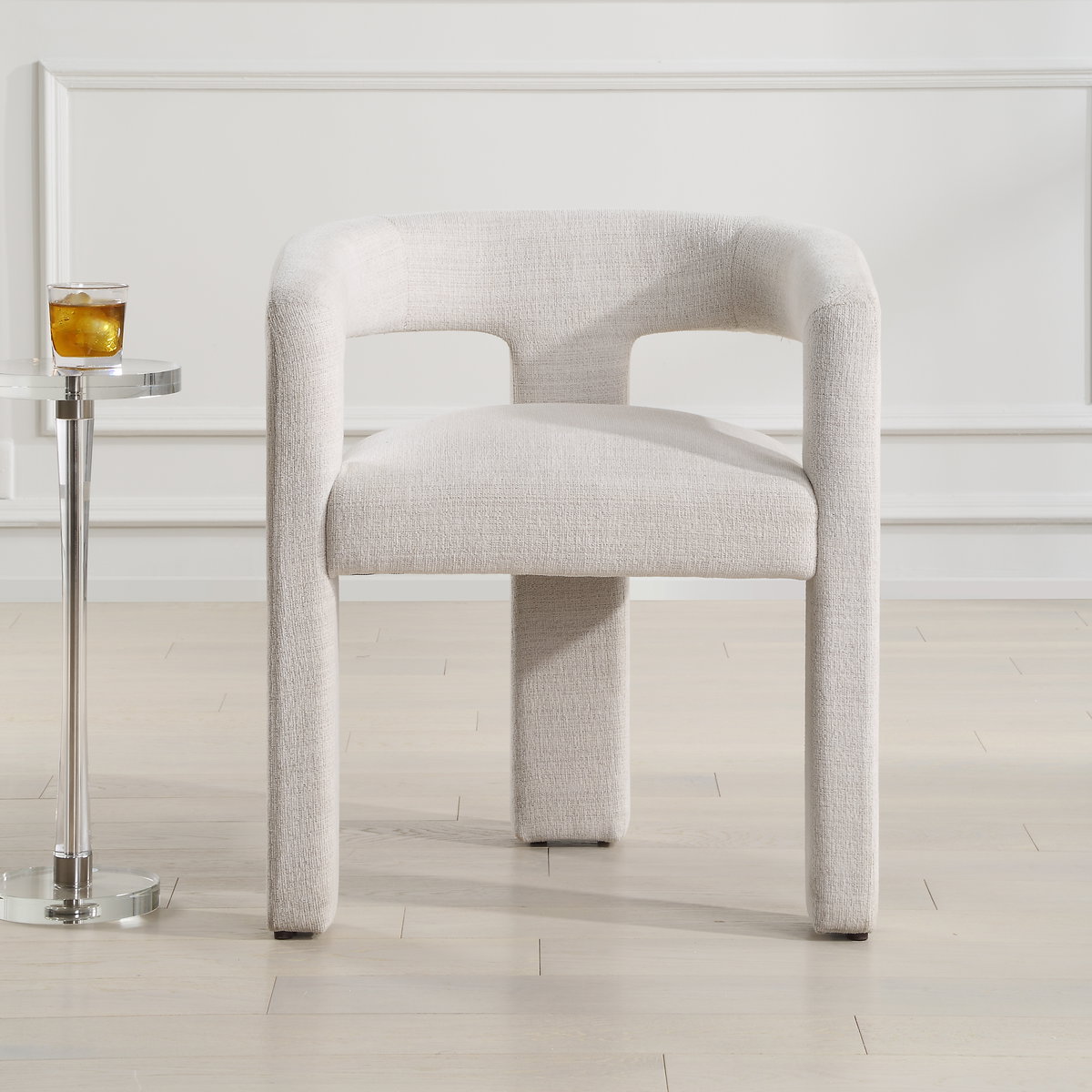 Perspective Fabric Dining Chair, by Uttermost, 24.75" width x 28" height x 20.5" depth View 2