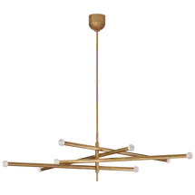 Online Designer Combined Living/Dining Rousseau Grande Eight Light Articulating Chandelier