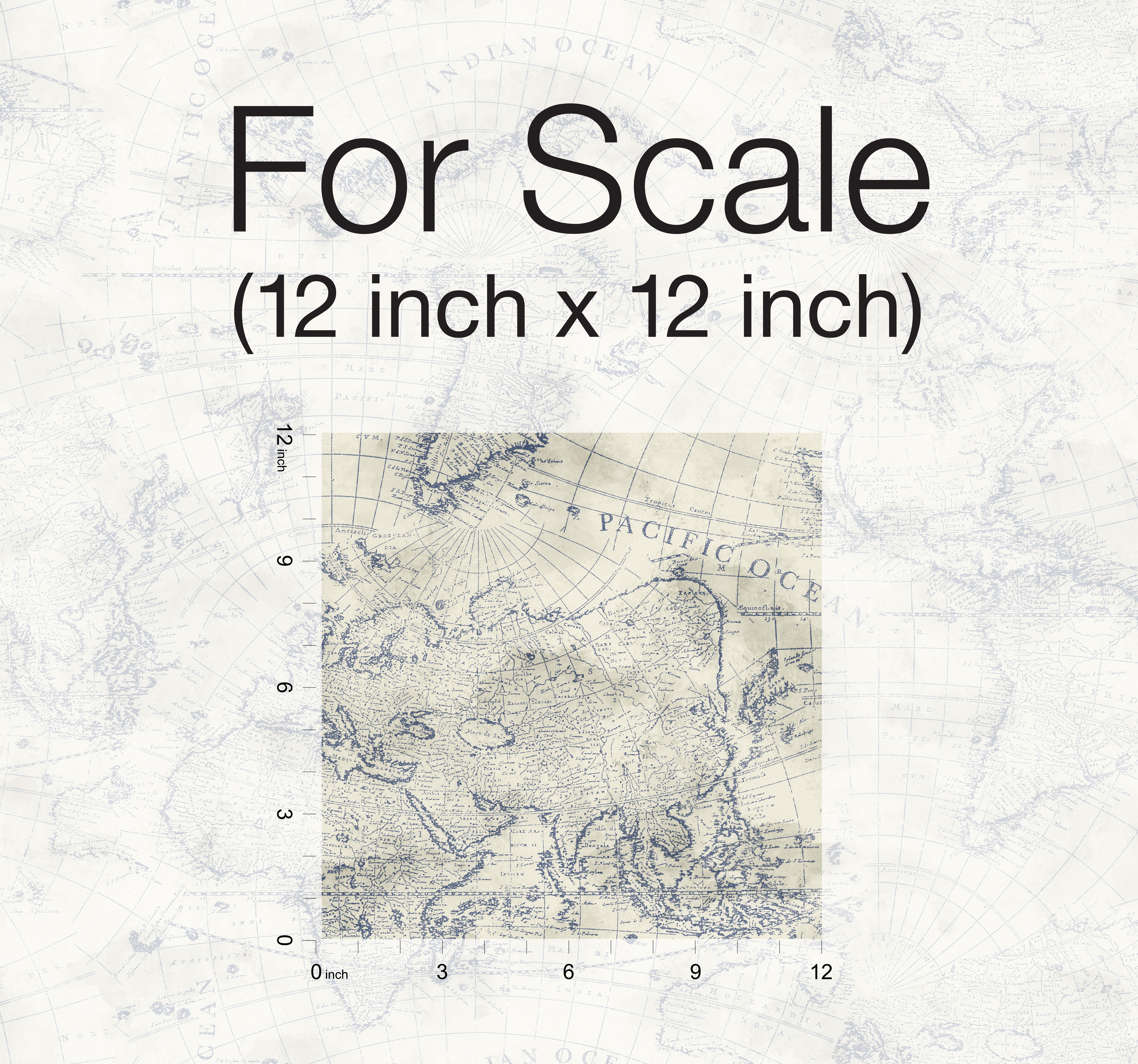 Coastal Map Blue & Beige Peel & Stick Wallpaper, by York Wall, 20' length x 2'3" width x 0.02" depth View 4