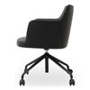 Morris Office Chair Pvc Black, by Moe's Home, 22.8" width x 20.8" height x 28.3" depth thumbnail 3