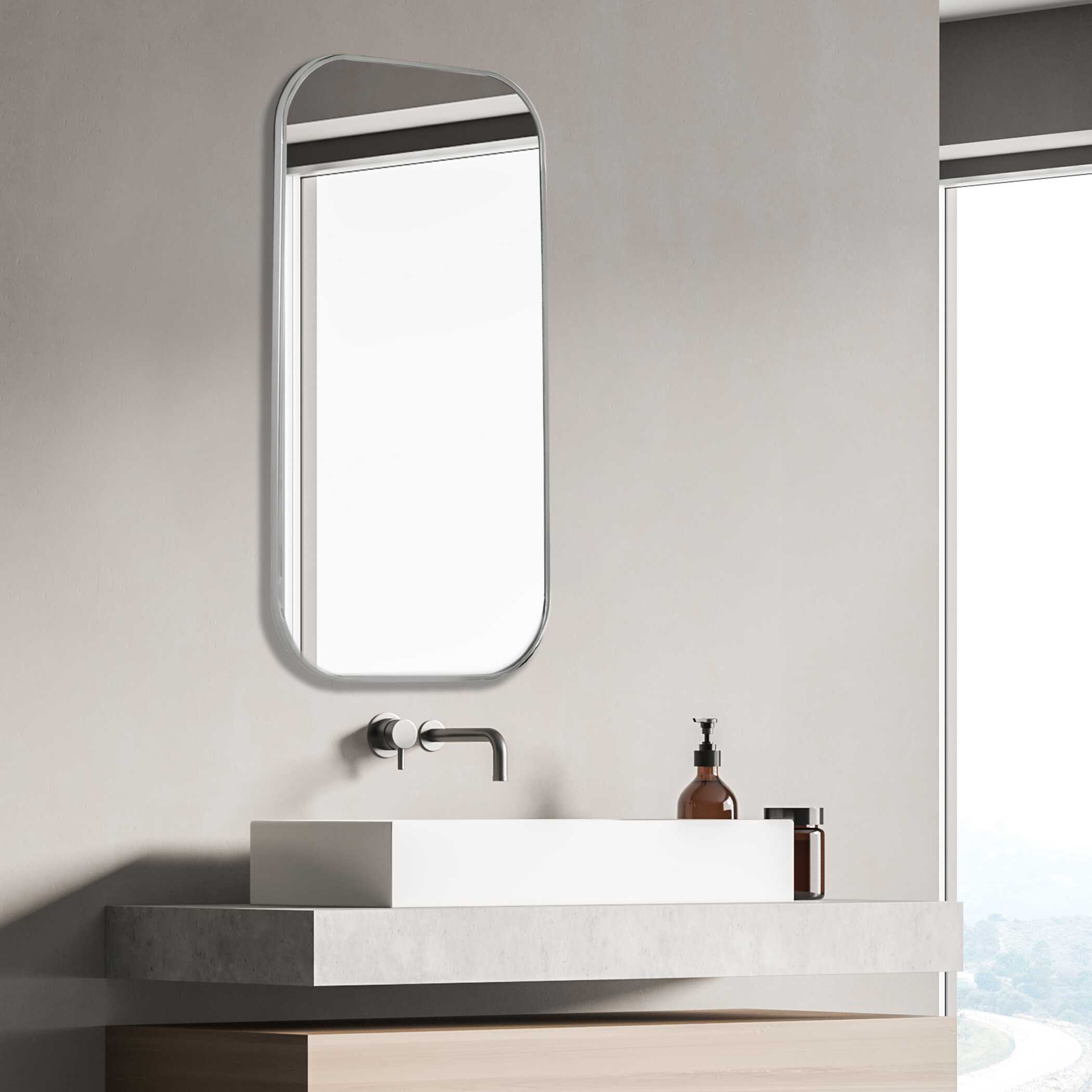 Taft Polished Nickel Mirror large image 