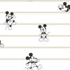 Disney Mickey Mouse Stripe Black & White Wallpaper, by York Wall, 33' length x 1'8.5" width x 0.02" depth thumbnail