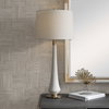 Marille Ivory Stone Table Lamp, by Uttermost, 1'4" width x 2'11.5" height x 1'4" depth thumbnail 2