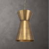 Crocker Brass 1 Light Mini Pendant, Mini Light Pendant by Uttermost, 14.5" width x 23" height x 14.5" diameter x 14.5" depth thumbnail 2