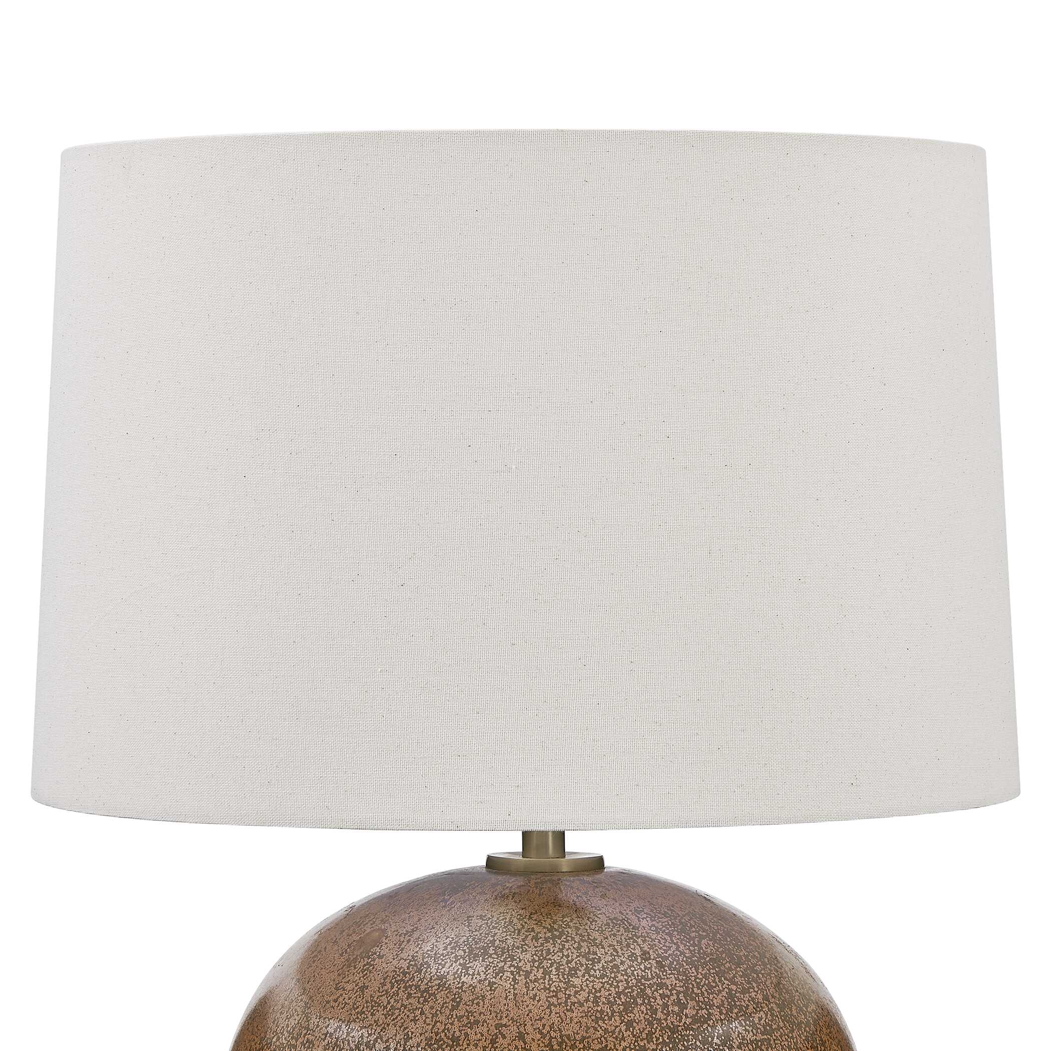 Brownell Rust Brown Table Lamp, by Uttermost, 17" width x 23.75" height x 17" depth View 5