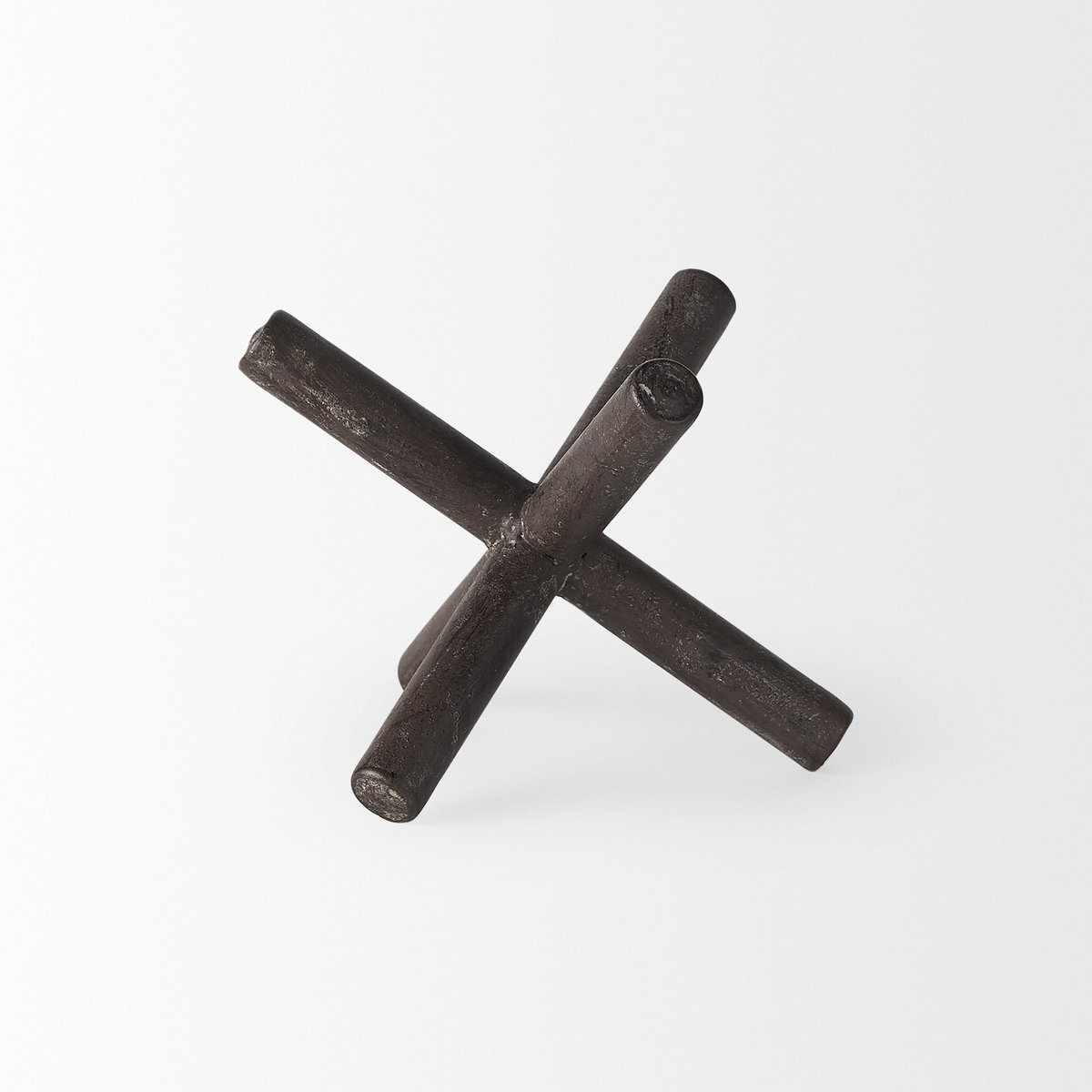 Astericks III (Small) 6L x 6W Brown Metal Decor Object, Decorative Object by Mercana, 6" length x 5.51" width x 4.75" height View 4