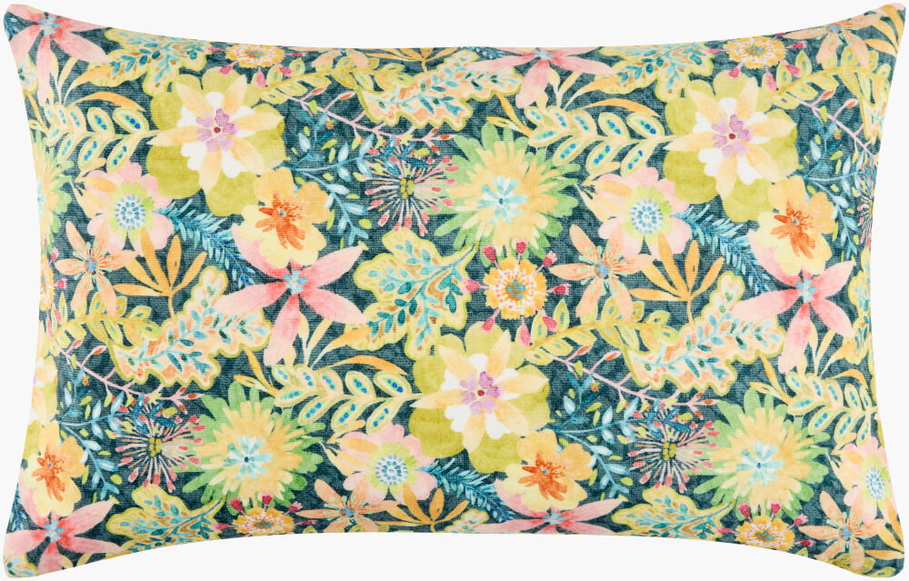 Spring Bouquet Accent Pillow Poly, Decorative Pillow by Surya, 22" length x 22" width