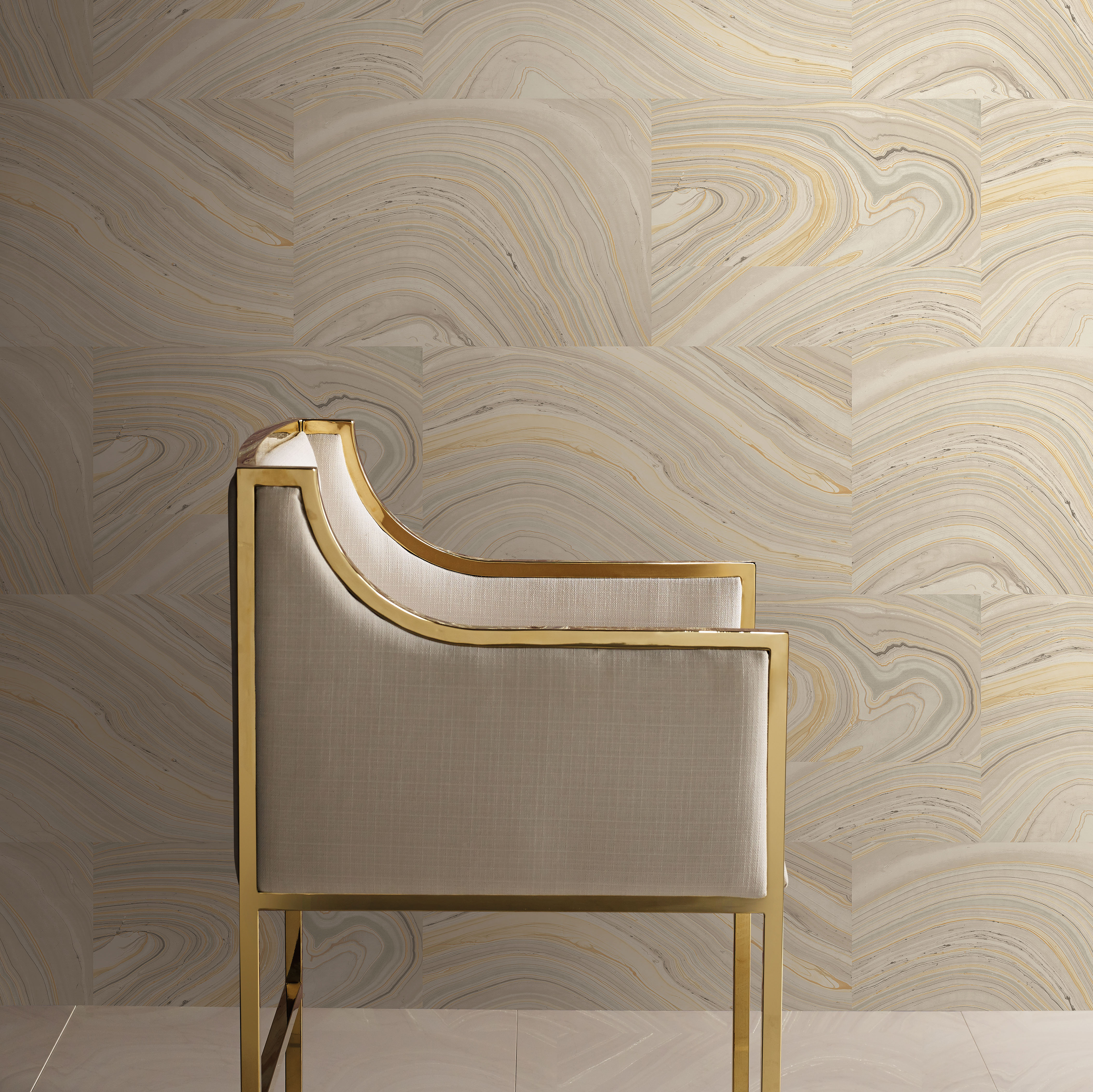 Onyx Grey Peel & Stick Wallpaper large image 