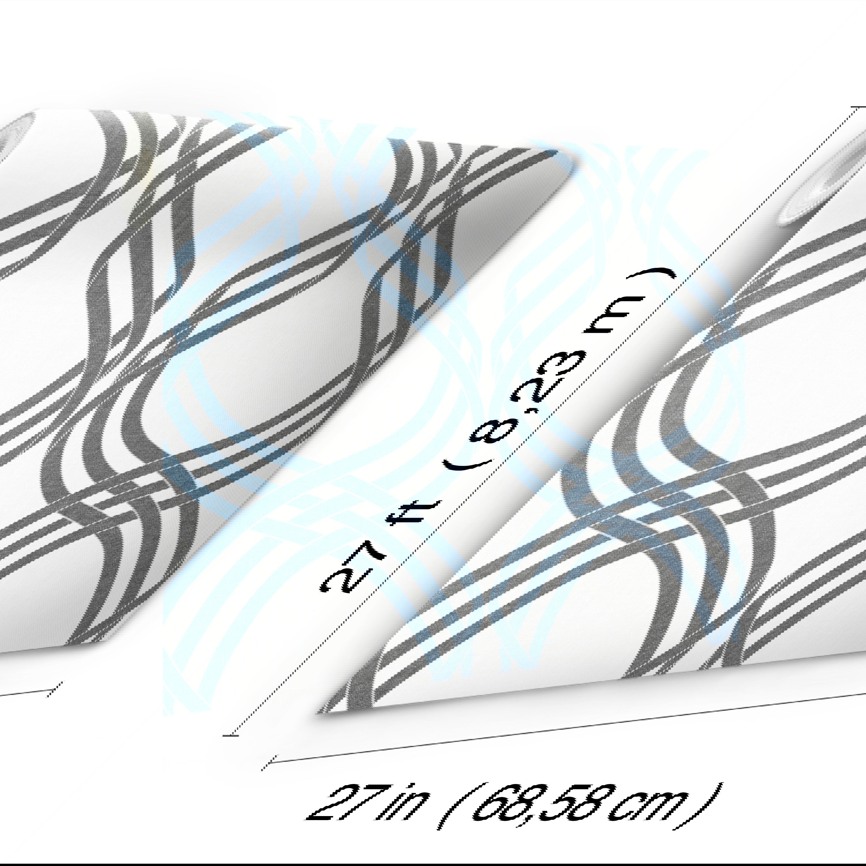 White & Navy Dante Ribbon Wallpaper large image 
