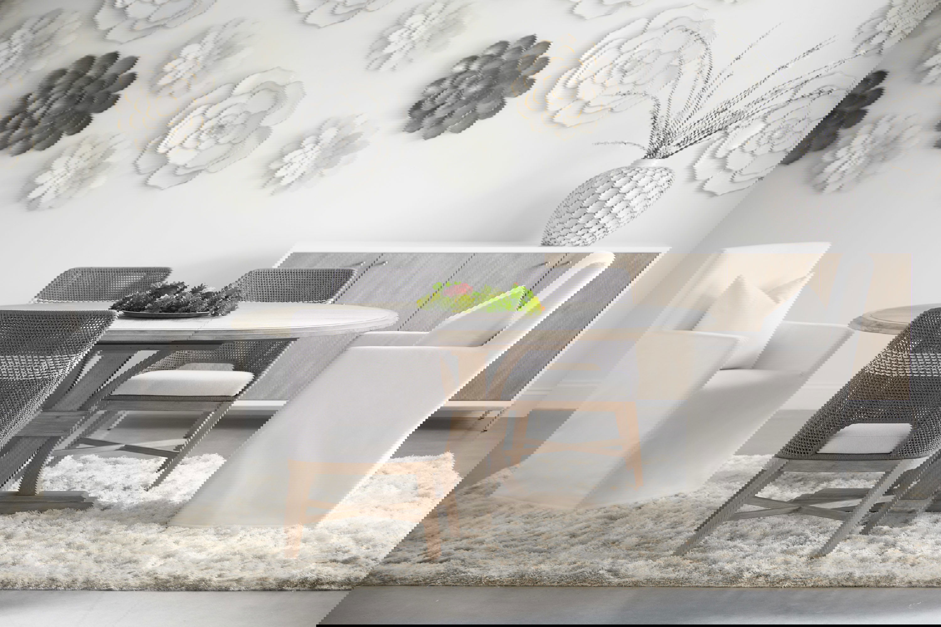 Devon 54' Round Extension Dining Table, by Essentials for Living, 54" width x 30" height x 54" depth View 16