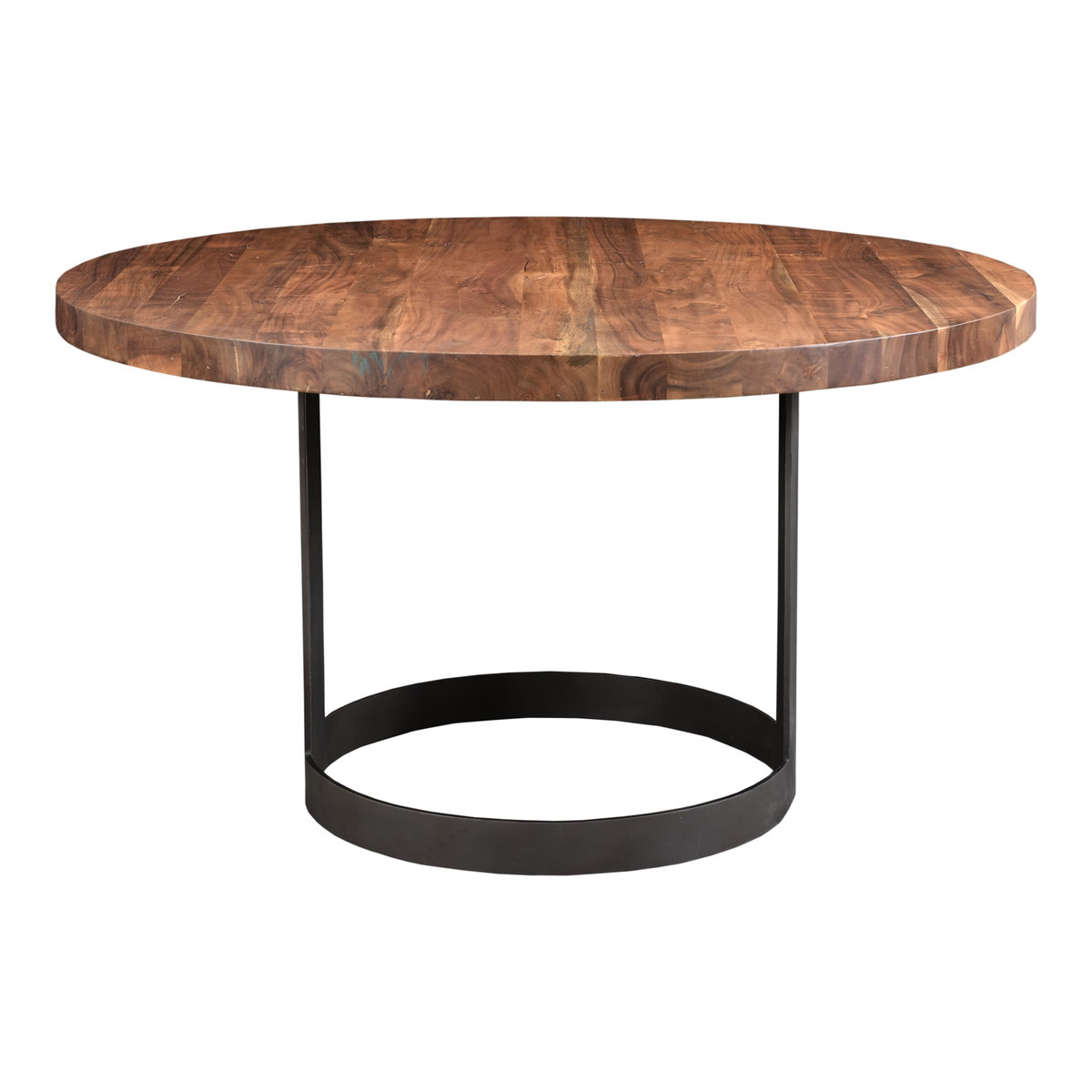 Bent Round Dining Table 54in Brown, by Moe's Home, 54" width x 30" height x 54" depth View 8