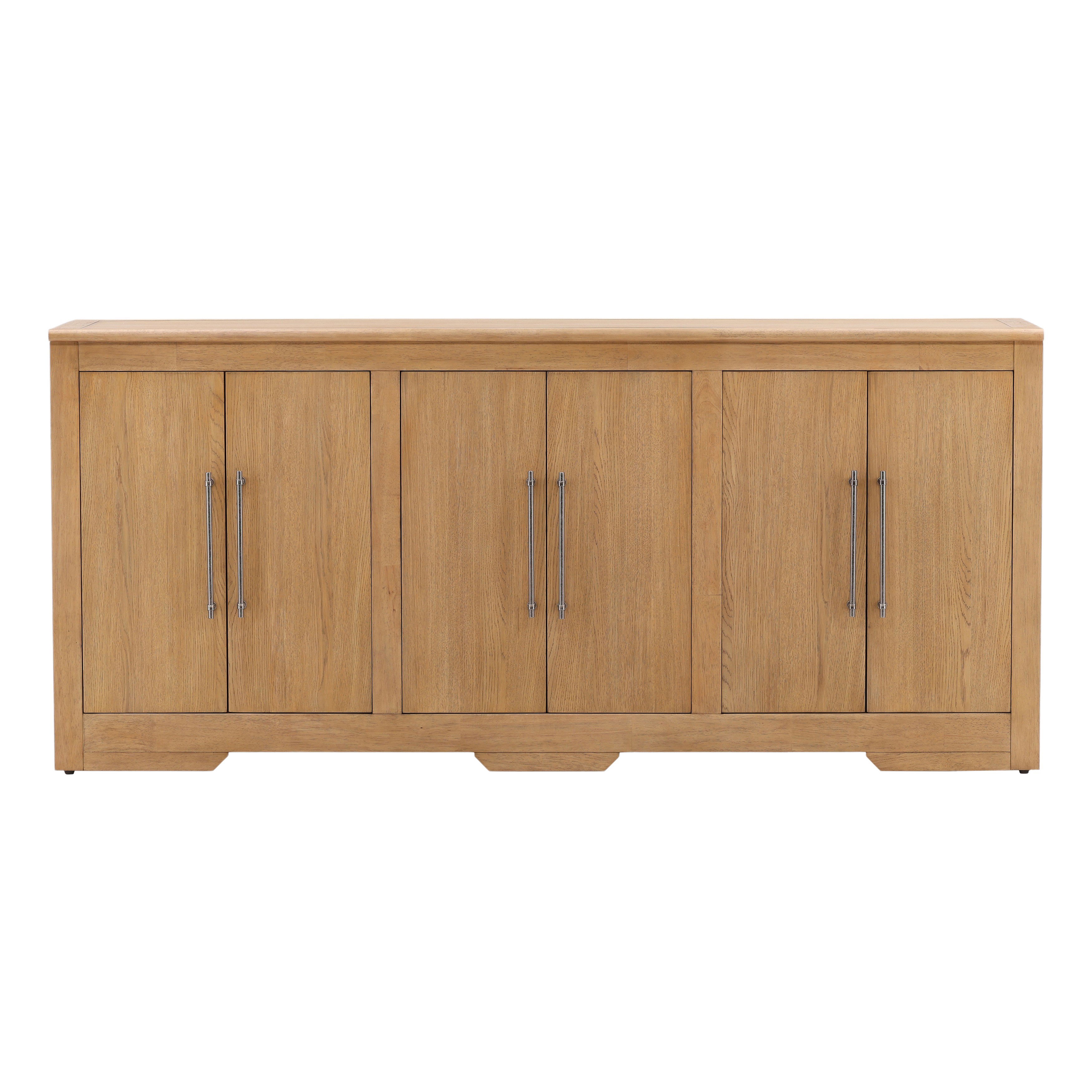 Delacruz Sideboard 80.3' Natural, Sideboards & Buffet by Dovetail, 80.25" width x 36.02" height x 19" depth View 2