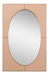 Francis Mirror Shagreen Antique Mushroom, by Sarreid, 1" length x 2'4" width x 3'7" height thumbnail 1