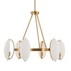 Oviform 6 Light Round Chandelier, by Uttermost, 30.25" width x 25" height x 30.25" diameter x 30.25" depth thumbnail 3