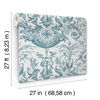 Avian Fountain Toile Jade Wallpaper thumbnail 7